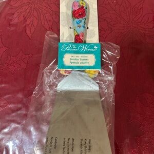 The Pioneer Woman Floral Jumbo Turner Spatula - Blue Floral Handle Set of 2